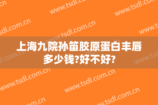 上海九院孙笛胶原蛋白丰唇多少钱?好不好?