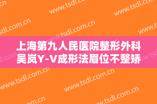 上海第九人民医院整形外科吴岚Y-V成形法眉位不整矫正术一般价位是多少费用?贵不贵?