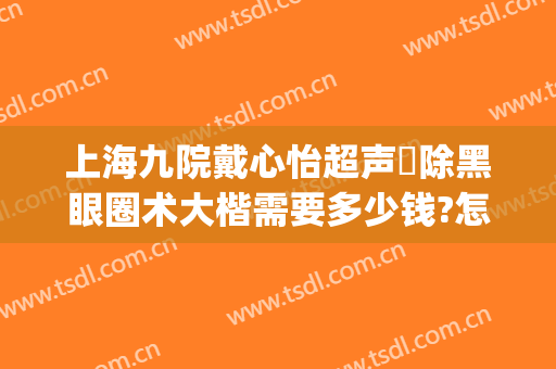 上海九院戴心怡超声袪除黑眼圈术大楷需要多少钱?怎么样?(上海九院去黑眼圈多少钱)