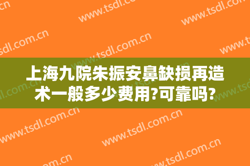 上海九院朱振安鼻缺损再造术一般多少费用?可靠吗?