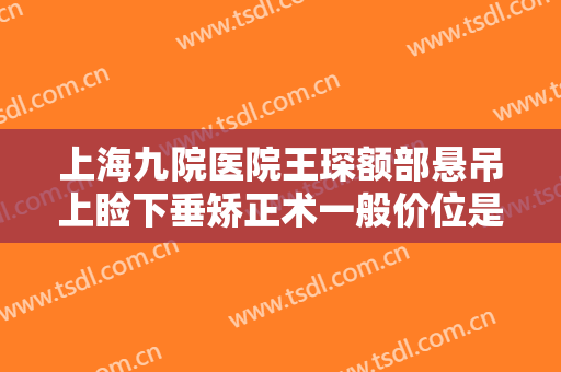 上海九院医院王琛额部悬吊上睑下垂矫正术一般价位是多少钱?好不好?