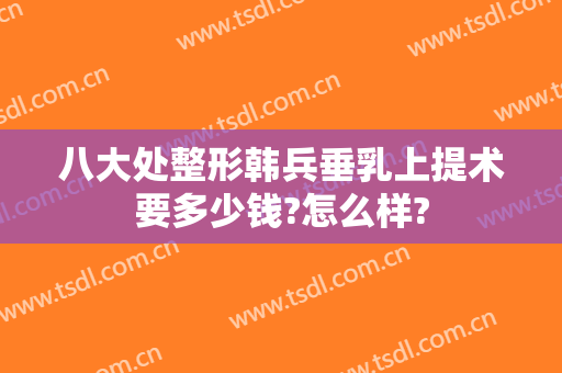 八大处整形韩兵垂乳上提术要多少钱?怎么样?