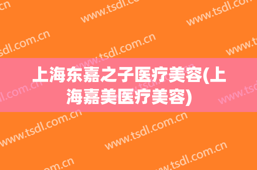 上海东嘉之子医疗美容(上海嘉美医疗美容)