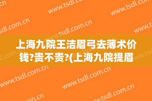 上海九院王洁眉弓去薄术价钱?贵不贵?(上海九院提眉手术多少钱)