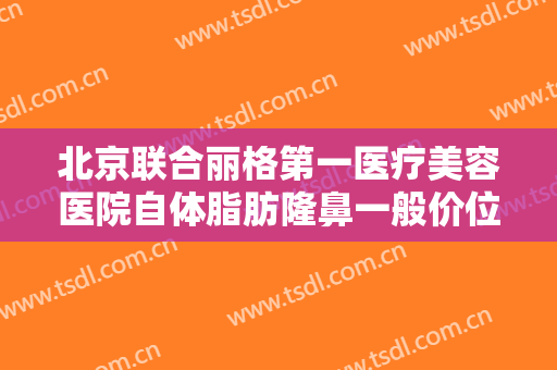 北京联合丽格第一医疗美容医院自体脂肪隆鼻一般价位是多少钱?效果怎么样?