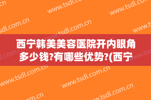 西宁韩美美容医院开内眼角多少钱?有哪些优势?(西宁市韩美美容医院怎么样)