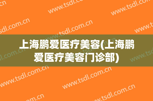 上海鹏爱医疗美容(上海鹏爱医疗美容门诊部)