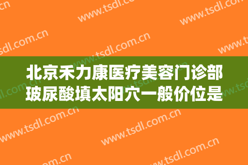 北京禾力康医疗美容门诊部玻尿酸填太阳穴一般价位是多少?贵不贵?(禾力康整形)