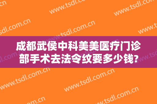 成都武侯中科美美医疗门诊部手术去法令纹要多少钱?怎么样?