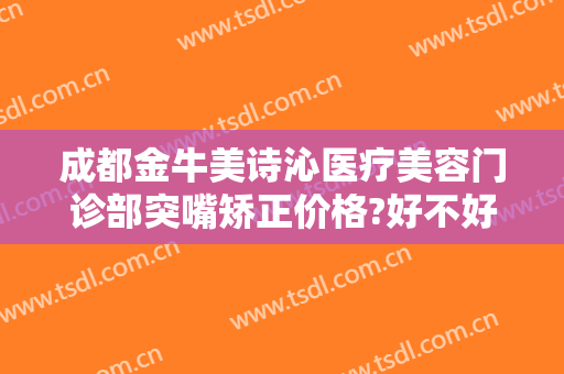 成都金牛美诗沁医疗美容门诊部突嘴矫正价格?好不好?