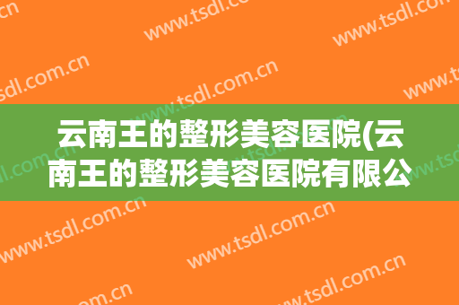 云南王的整形美容医院(云南王的整形美容医院有限公司巧家分公司)