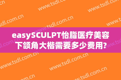 easySCULPT怡脂医疗美容下颌角大楷需要多少费用?多长时间恢复?