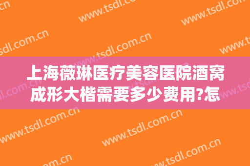 上海薇琳医疗美容医院酒窝成形大楷需要多少费用?怎么样?(上海薇琳医院整形)