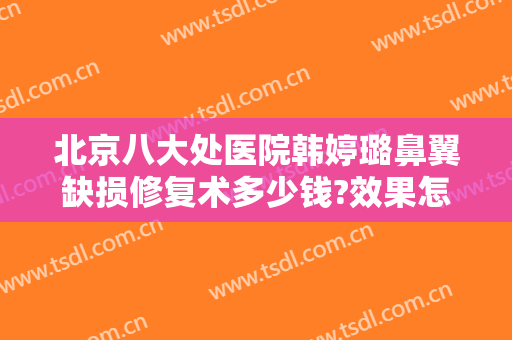 北京八大处医院韩婷璐鼻翼缺损修复术多少钱?效果怎么样?