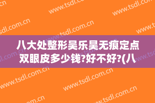 八大处整形吴乐昊无痕定点双眼皮多少钱?好不好?(八大处吴乐昊做外切双眼皮怎么样?)