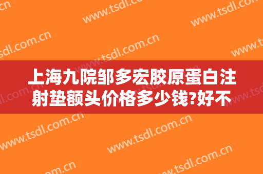 上海九院邹多宏胶原蛋白注射垫额头价格多少钱?好不好?
