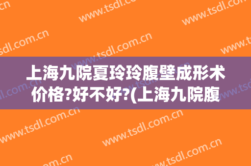 上海九院夏玲玲腹壁成形术价格?好不好?(上海九院腹壁整形术)