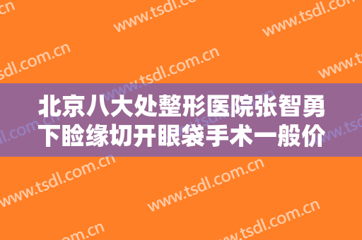 北京八大处整形医院张智勇下睑缘切开眼袋手术一般价位是多少钱?靠谱吗?