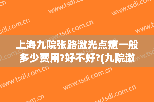 上海九院张路激光点痣一般多少费用?好不好?(九院激光点痣多少钱)