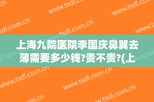 上海九院医院李国庆鼻翼去薄需要多少钱?贵不贵?(上海九院鼻头鼻翼缩小手术多少钱)