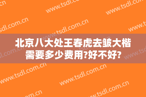 北京八大处王春虎去皱大楷需要多少费用?好不好?