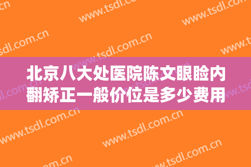 北京八大处医院陈文眼睑内翻矫正一般价位是多少费用?好不好?(北京八大处整容整形医院)