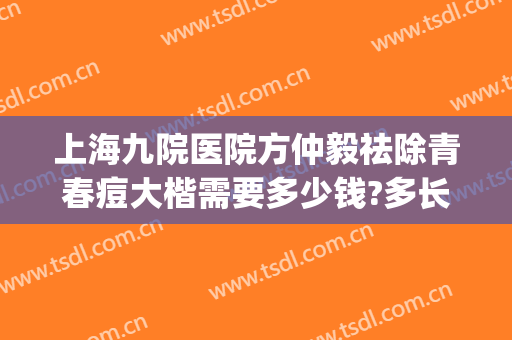 上海九院医院方仲毅祛除青春痘大楷需要多少钱?多长时间恢复?(上海九院去痘疤价格)