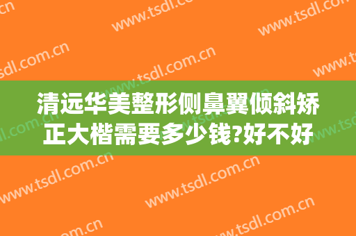 清远华美整形侧鼻翼倾斜矫正大楷需要多少钱?好不好?(鼻腔歪斜矫正需要多少钱)