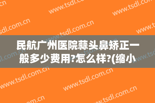 民航广州医院蒜头鼻矫正一般多少费用?怎么样?(缩小鼻头和鼻翼的手术费用多少钱)