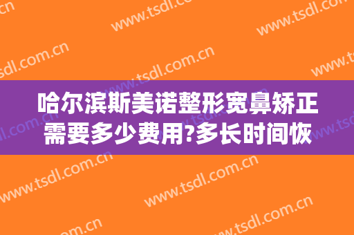 哈尔滨斯美诺整形宽鼻矫正需要多少费用?多长时间恢复?(哈尔滨斯美诺整形医院怎么样)