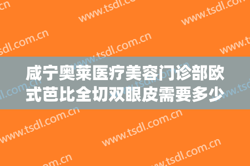 咸宁奥莱医疗美容门诊部欧式芭比全切双眼皮需要多少费用?可靠吗?(咸宁奥莱双眼皮怎么样)