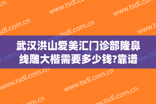 武汉洪山爱美汇门诊部隆鼻线雕大楷需要多少钱?靠谱吗?(武汉洪山爱美汇整形美容在哪里)