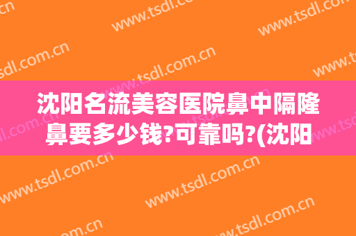 沈阳名流美容医院鼻中隔隆鼻要多少钱?可靠吗?(沈阳哪家整形医院做鼻子好)