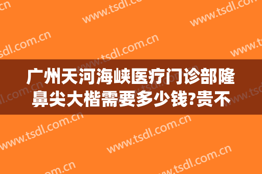 广州天河海峡医疗门诊部隆鼻尖大楷需要多少钱?贵不贵?(隆鼻广州哪里好)