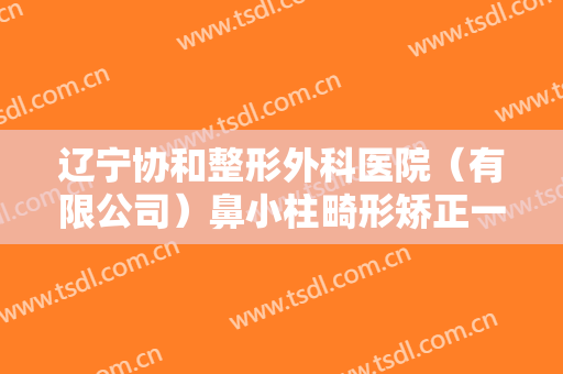 辽宁协和整形外科医院（有限公司）鼻小柱畸形矫正一般多少钱?靠谱吗?