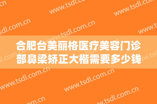合肥台美丽格医疗美容门诊部鼻梁矫正大楷需要多少钱?有哪些优势?(合肥台美丽格整形是正规医院吗)