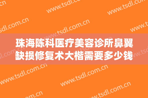 珠海陈科医疗美容诊所鼻翼缺损修复术大楷需要多少钱?效果怎么样?(珠海陈科整形医院)