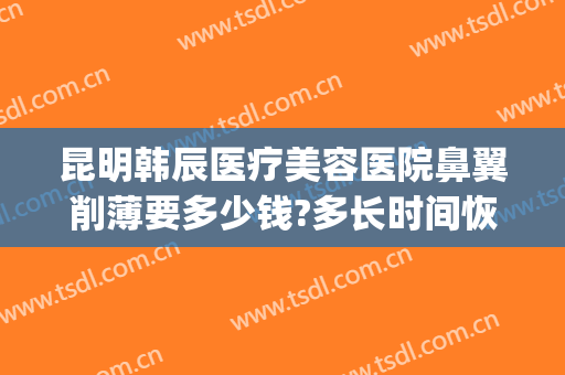 昆明韩辰医疗美容医院鼻翼削薄要多少钱?多长时间恢复?(一般三甲医院做鼻翼缩小多少钱)