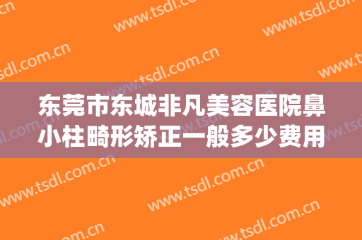 东莞市东城非凡美容医院鼻小柱畸形矫正一般多少费用?可靠吗?(东莞非凡整形医院电话)