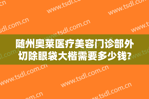 随州奥莱医疗美容门诊部外切除眼袋大楷需要多少钱?需要多久恢复?