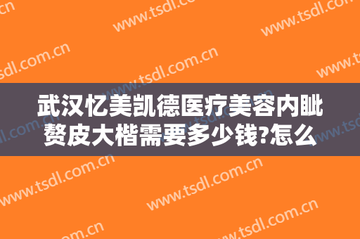 武汉忆美凯德医疗美容内眦赘皮大楷需要多少钱?怎么样?