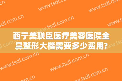 西宁美联臣医疗美容医院全鼻整形大楷需要多少费用?好不好?