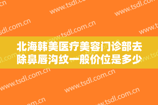 北海韩美医疗美容门诊部去除鼻唇沟纹一般价位是多少费用?有哪些优势?