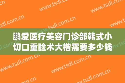 鹏爱医疗美容门诊部韩式小切口重睑术大楷需要多少钱?贵不贵?(双眼皮手术鹏爱医院)
