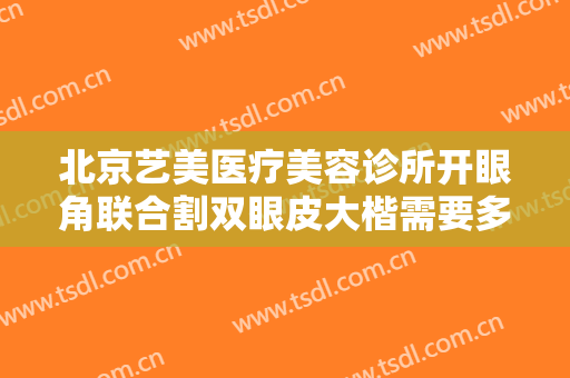 北京艺美医疗美容诊所开眼角联合割双眼皮大楷需要多少费用?好不好?