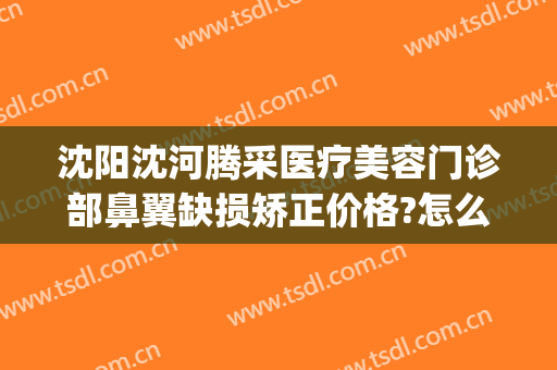 沈阳沈河腾采医疗美容门诊部鼻翼缺损矫正价格?怎么样?(沈阳沈河区整形医院)