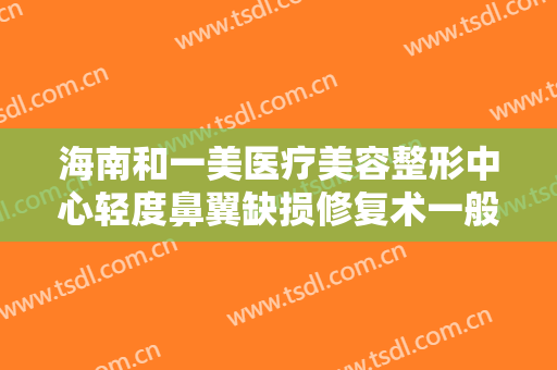 海南和一美医疗美容整形中心轻度鼻翼缺损修复术一般价位是多少?怎么样?