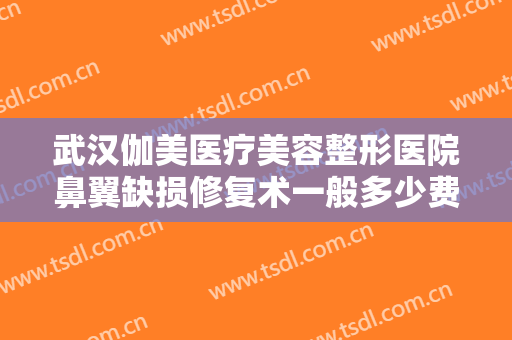 武汉伽美医疗美容整形医院鼻翼缺损修复术一般多少费用?多长时间恢复?