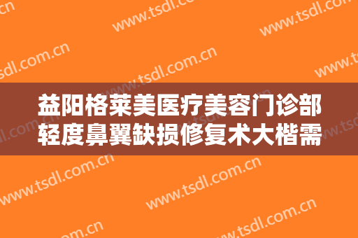 益阳格莱美医疗美容门诊部轻度鼻翼缺损修复术大楷需要多少费用?怎么样?