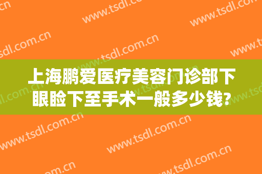 上海鹏爱医疗美容门诊部下眼睑下至手术一般多少钱?贵不贵?(上海鹏爱医疗整形医院地址)